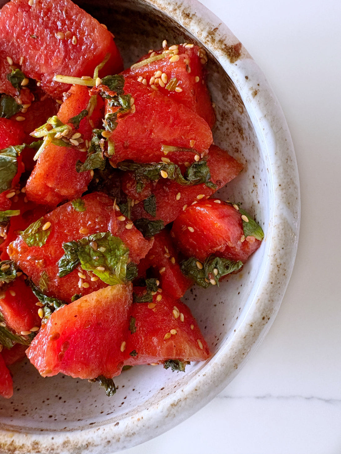 Spicy Watermelon Salad with Mala and Mint - Everiday Foods, Inc.