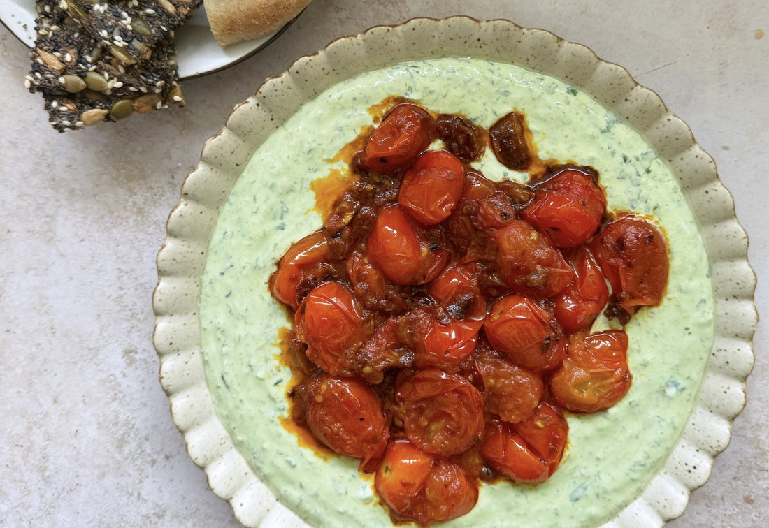 Whipped Cottage Cheese with Roasted Cherry Tomato Dip - Everiday Foods, Inc.