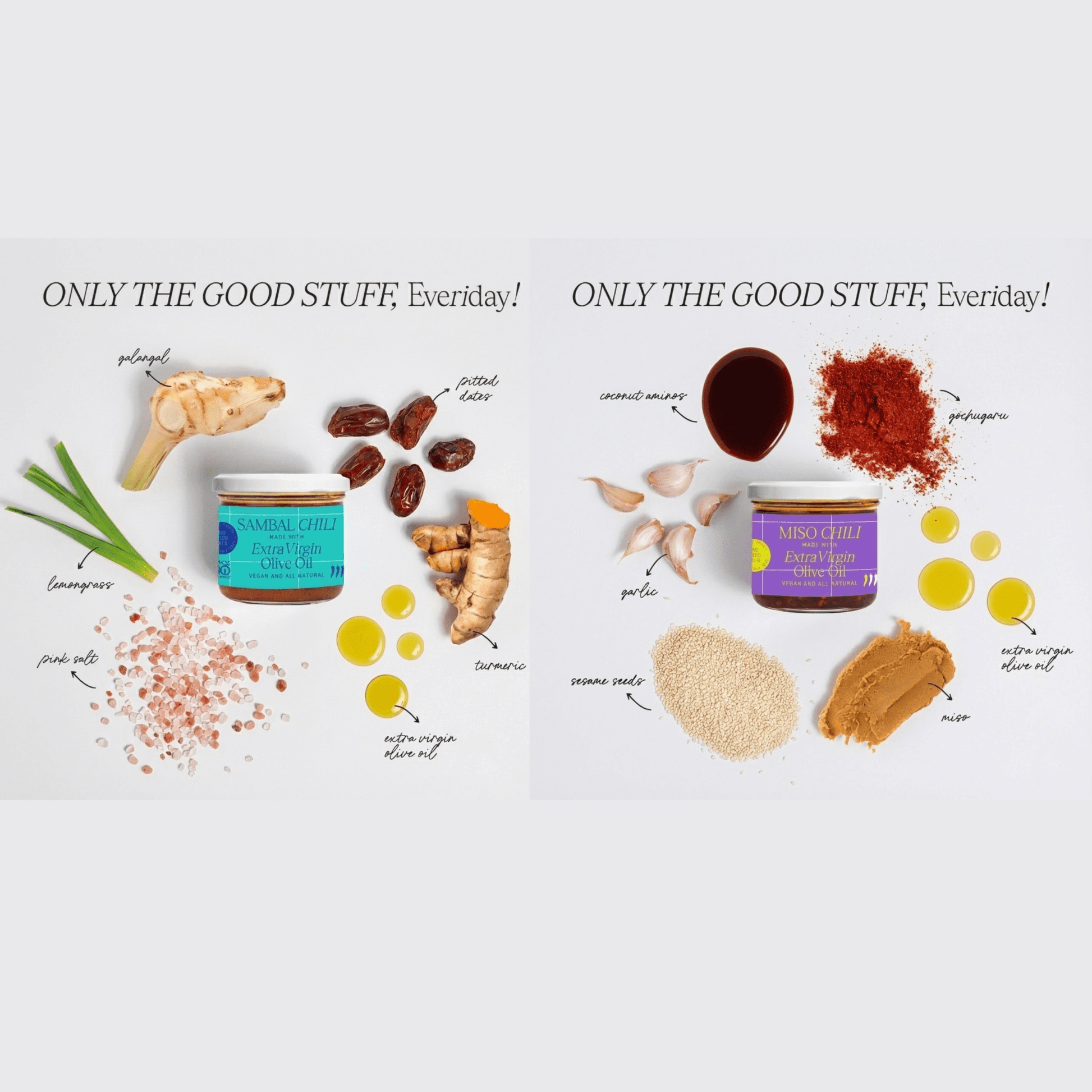 Miso & Sambal Chili Oil Duo - Everiday Foods, Inc.
